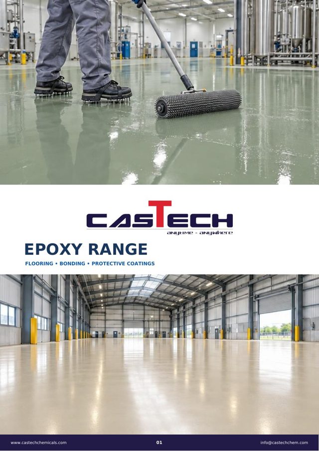 Cover of the CASTECH Epoxy Range product catalogue